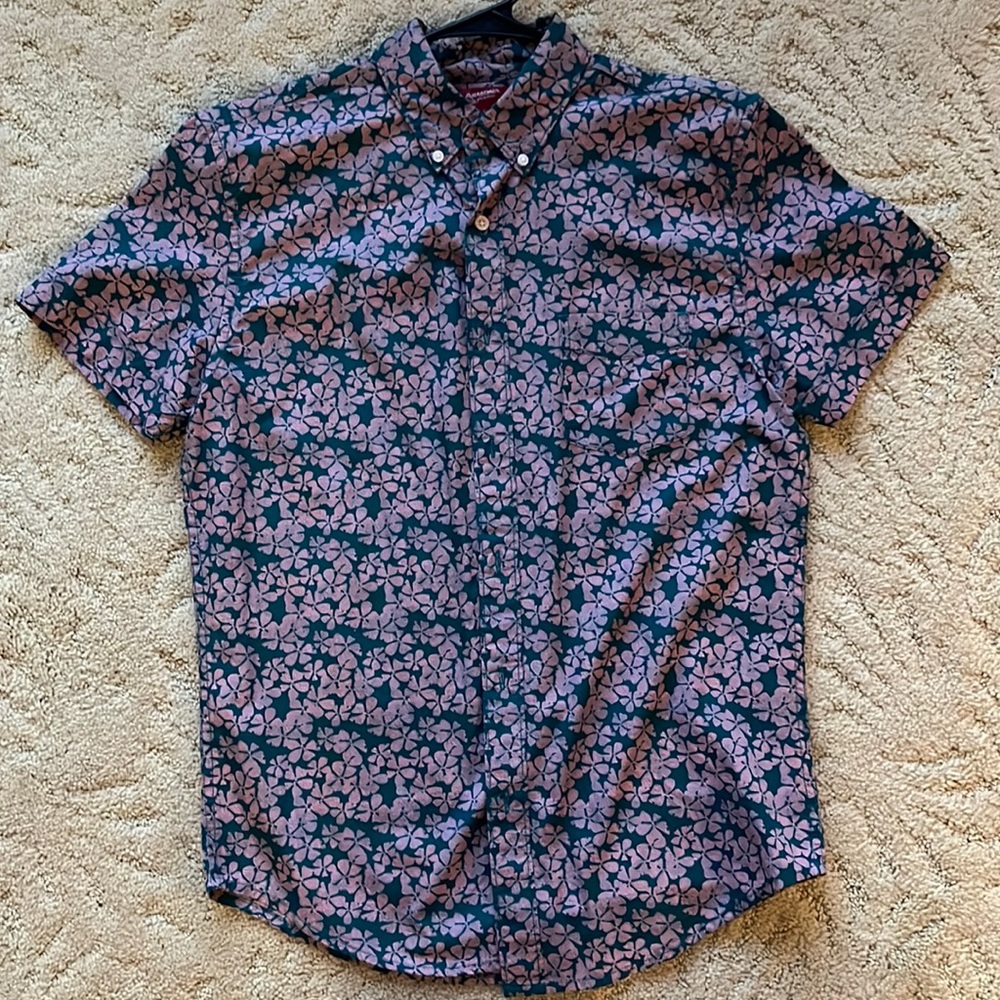 Mens Arizona short sleeve button down shirt